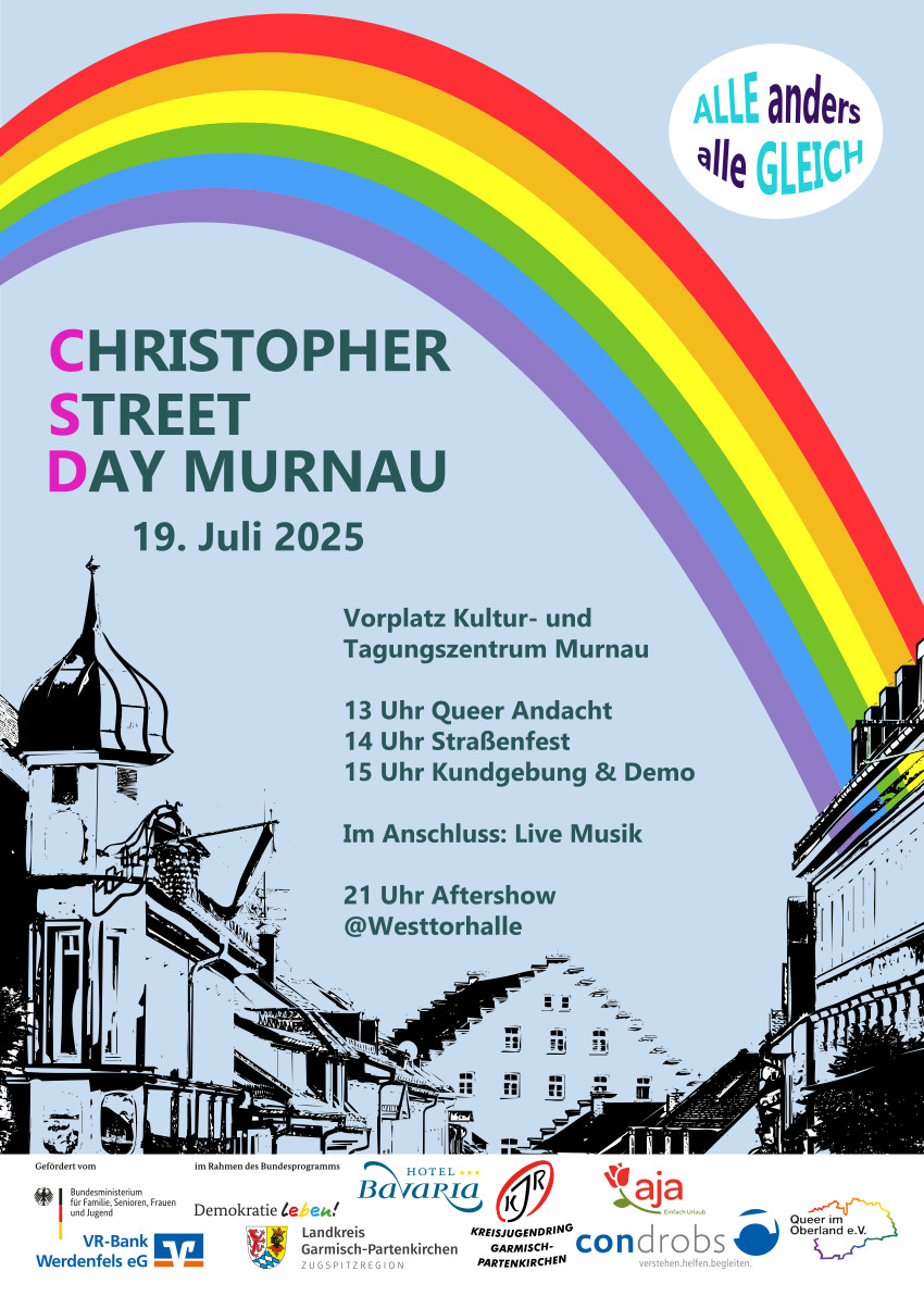 Plakat Christopher Street Day Murnau